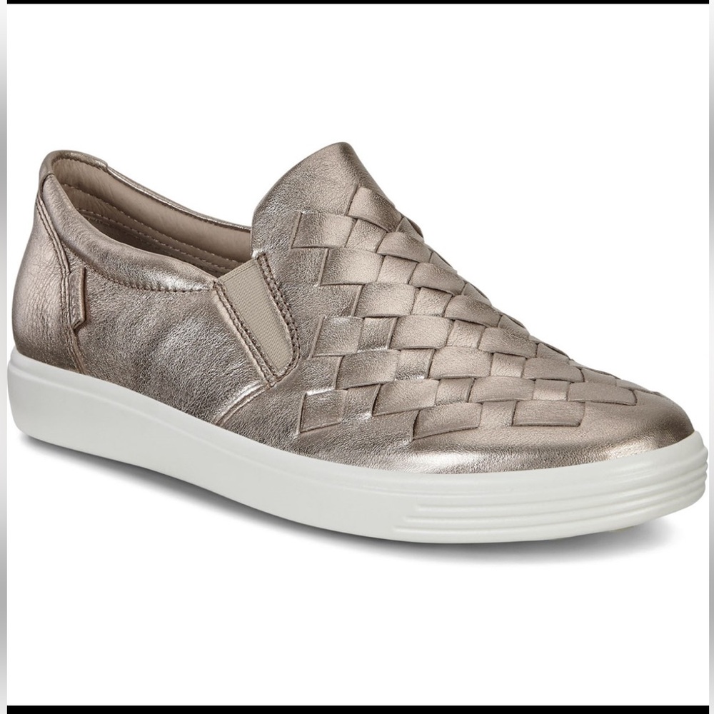 Ecco Metallic Slip-On Loafers